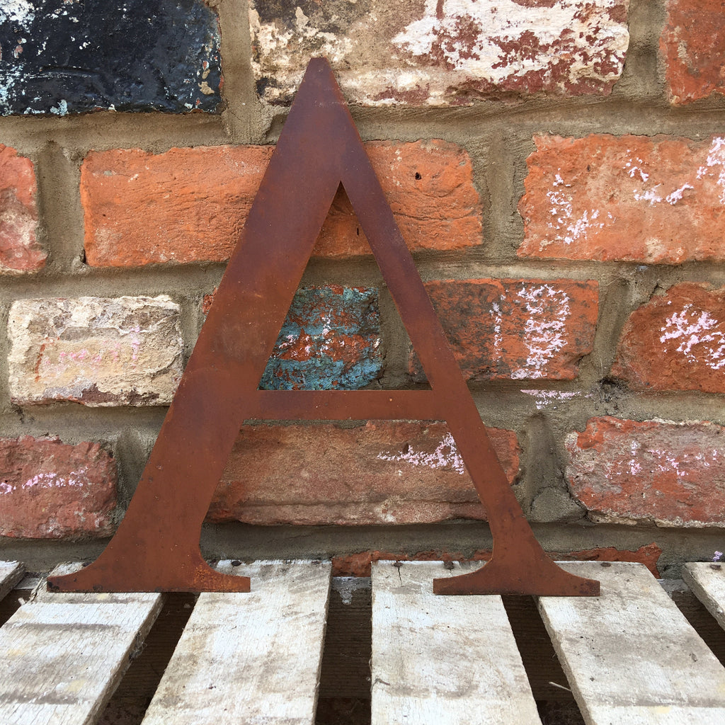 Classic Rusty Metal Letters 5" And 12" A-Z 0-9 Rustic Signs For The Home And Garden