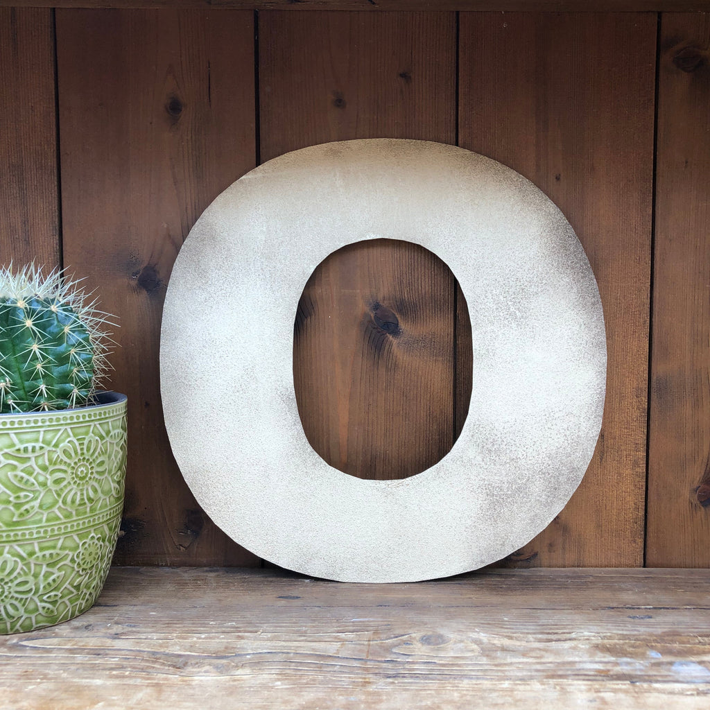 12" and 5" Gold Fat Font Metal Letters.