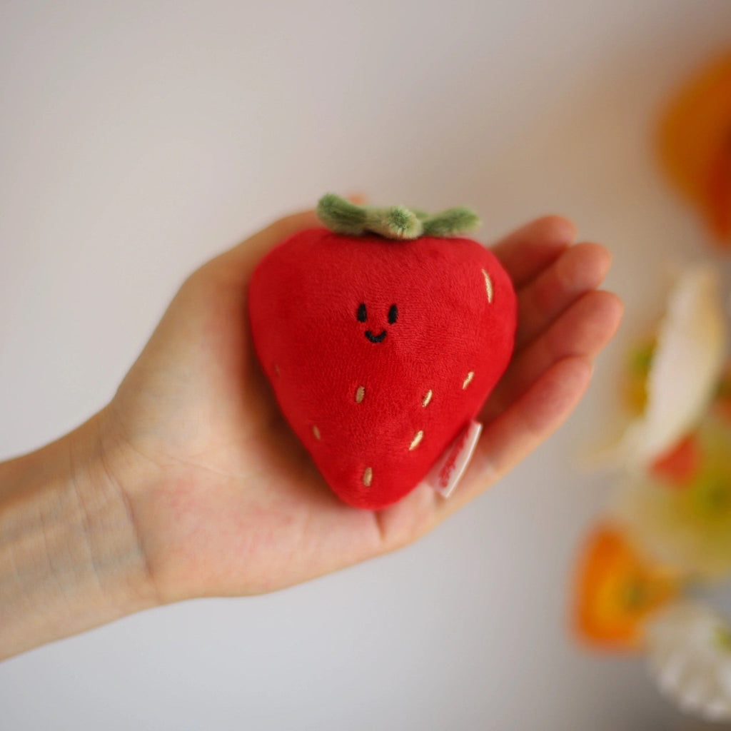 Handmade Strawberry Plush Bag Charm