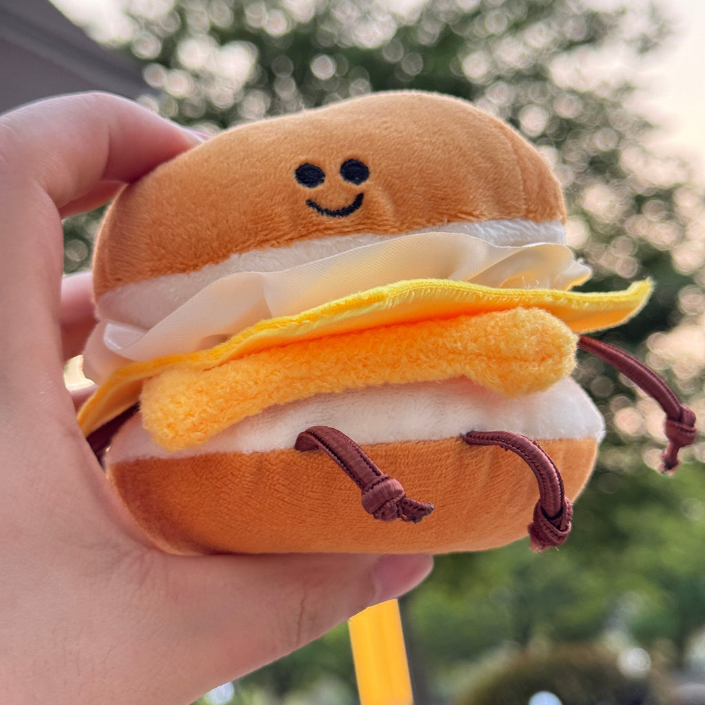 Cheese Burger Plush Toy Clip