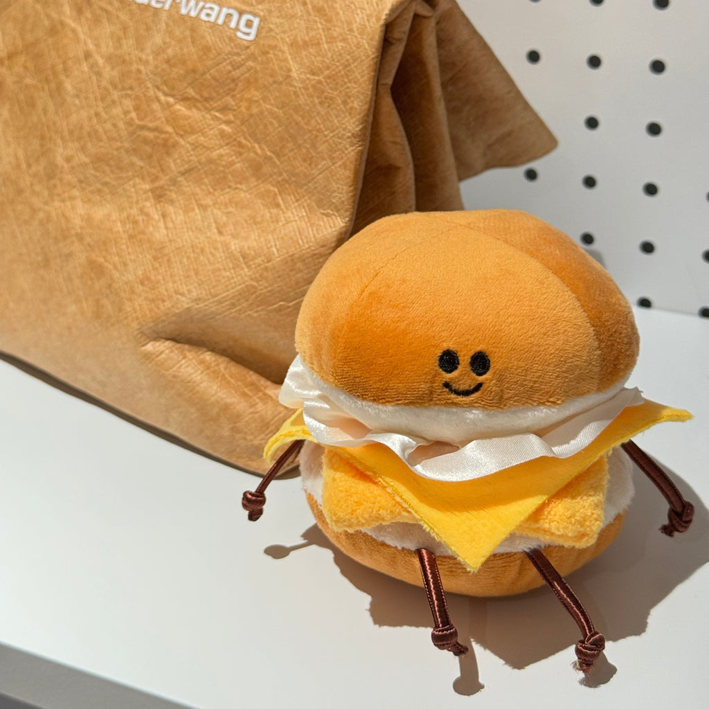 Cheese Burger Plush Toy Clip