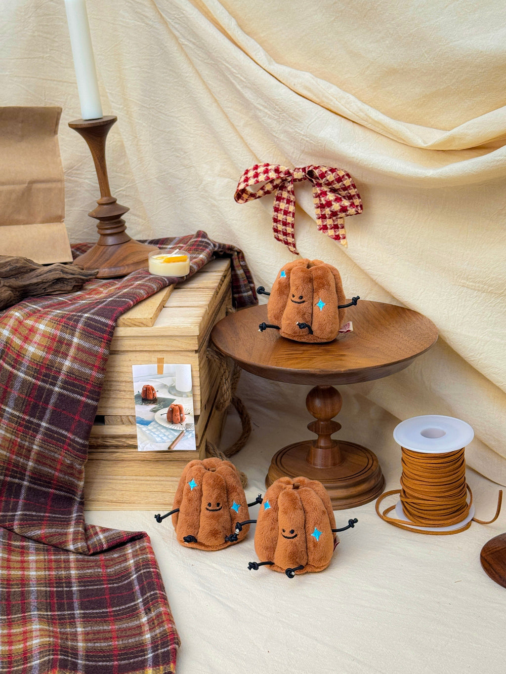 Canele Bag Charm Plush Toy