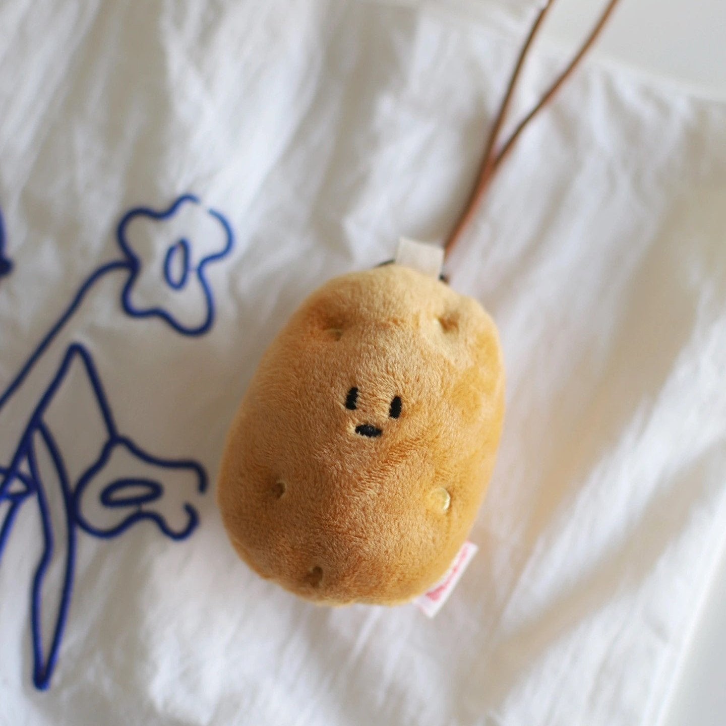 Daily White Potato Plush Charm