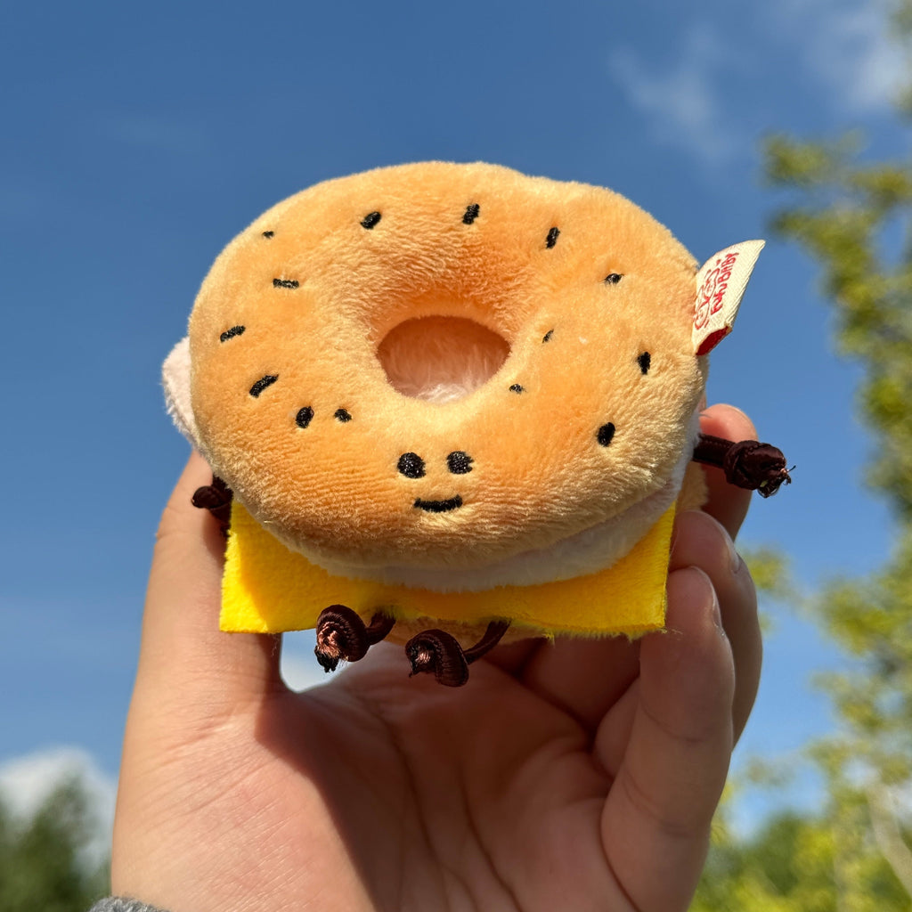 Bagel Bag Charm Plush Toy