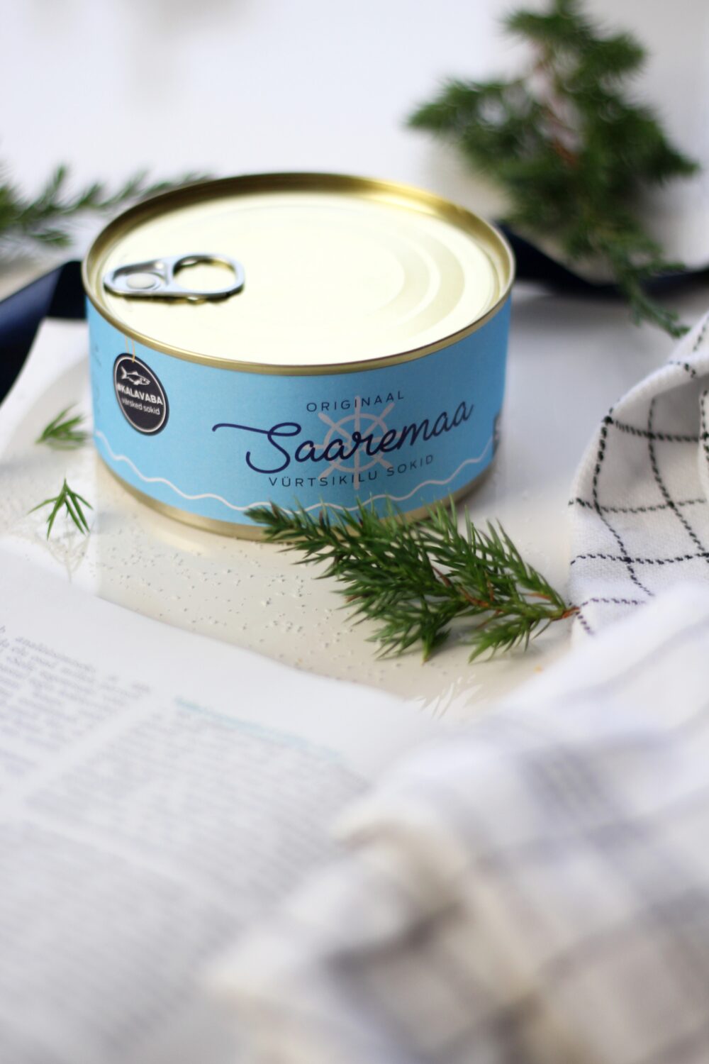 elegant close-up of saaremaa spiced herring socks in soft, ambient light