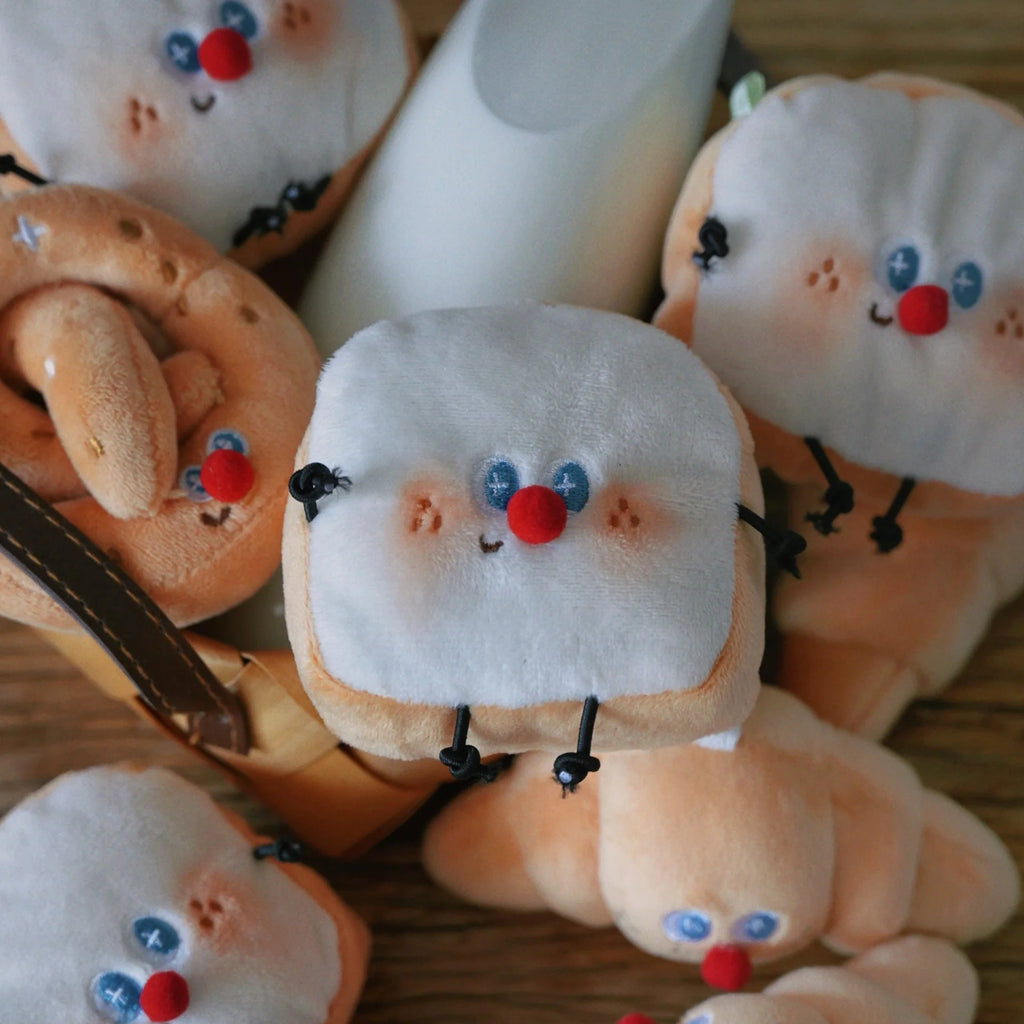 Toast AirPods Case Bag Charm Plush Toy