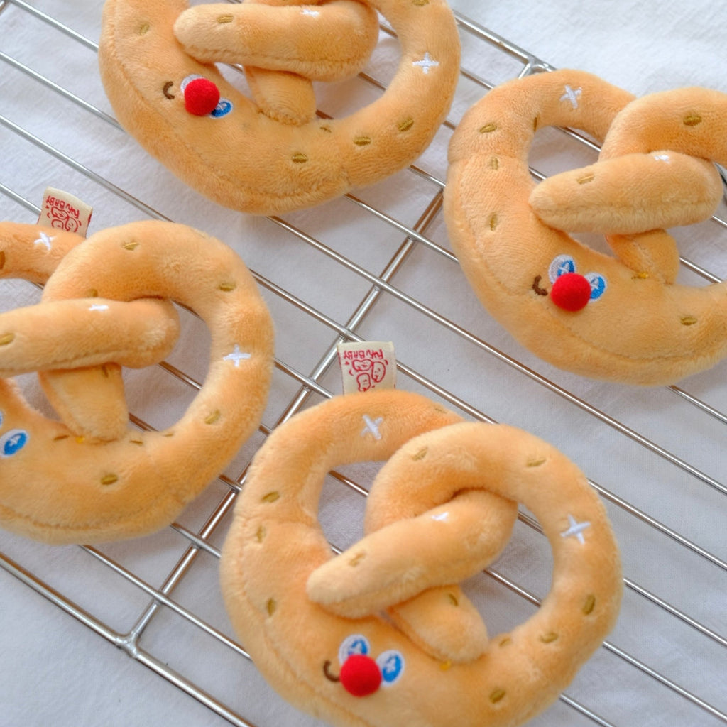 Pretzel Bag Charm Plush Toy