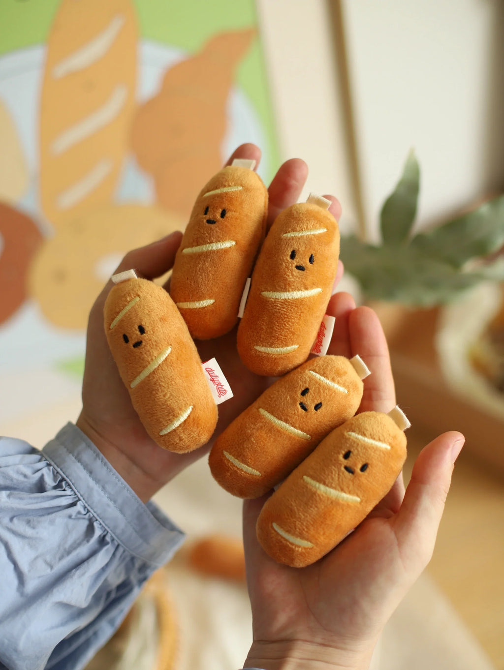 Daily White Bakery Bag Charm Plush Toy