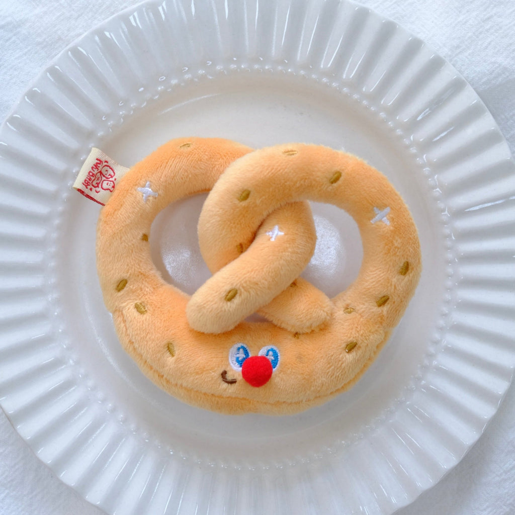Pretzel Bag Charm Plush Toy