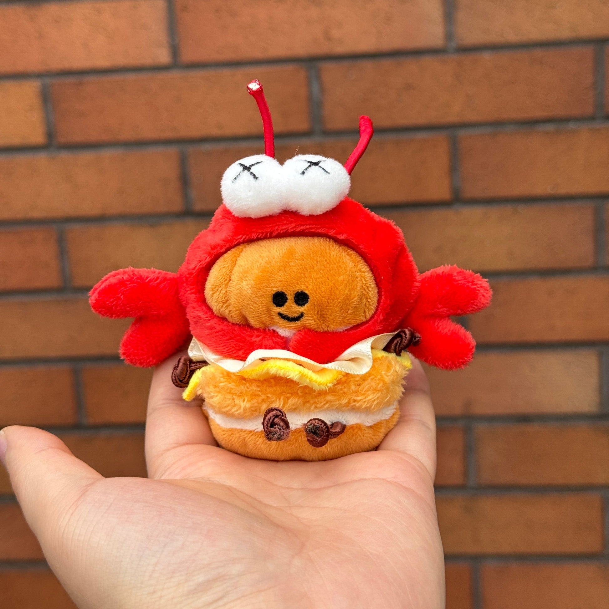 Mini Burger Plush Toy with Clip