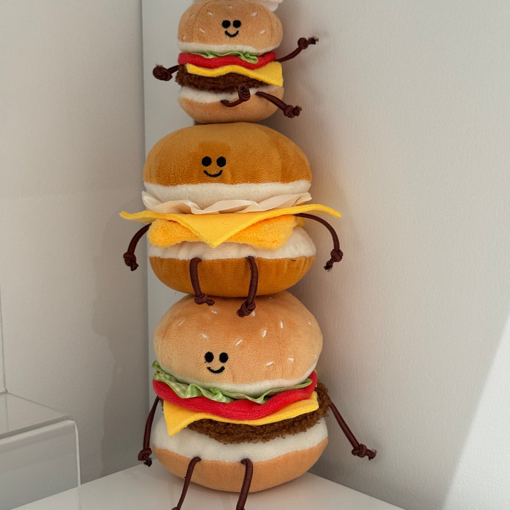 Cheese Burger Plush Toy Clip