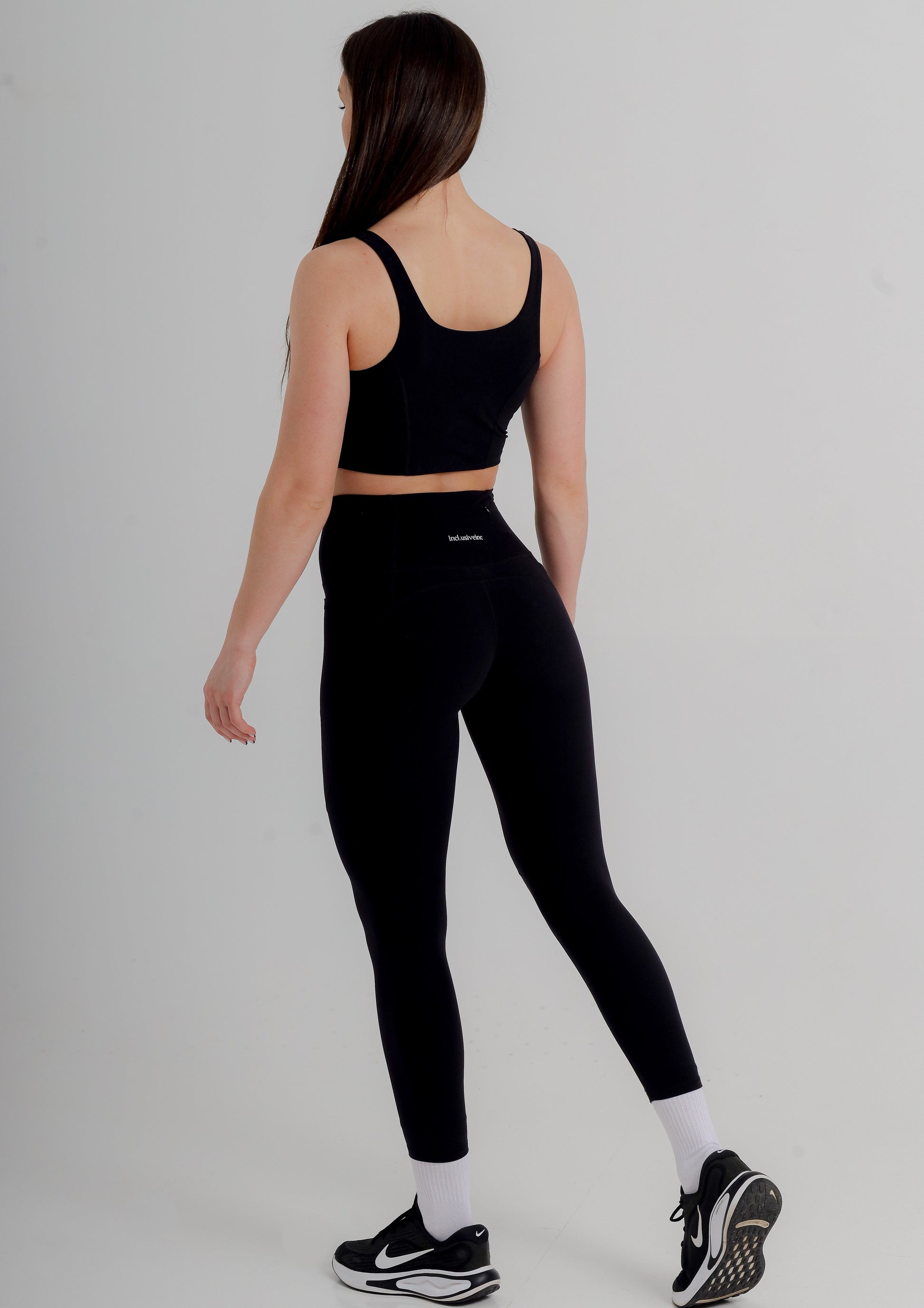 Active Black Leggings with Pockets