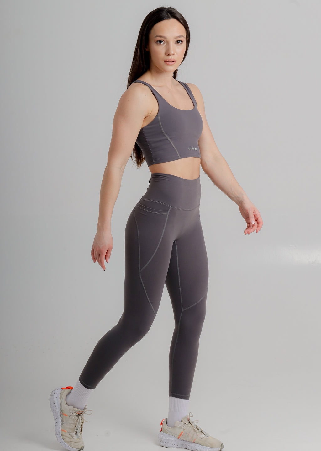 Active Grey Leggings with Pockets