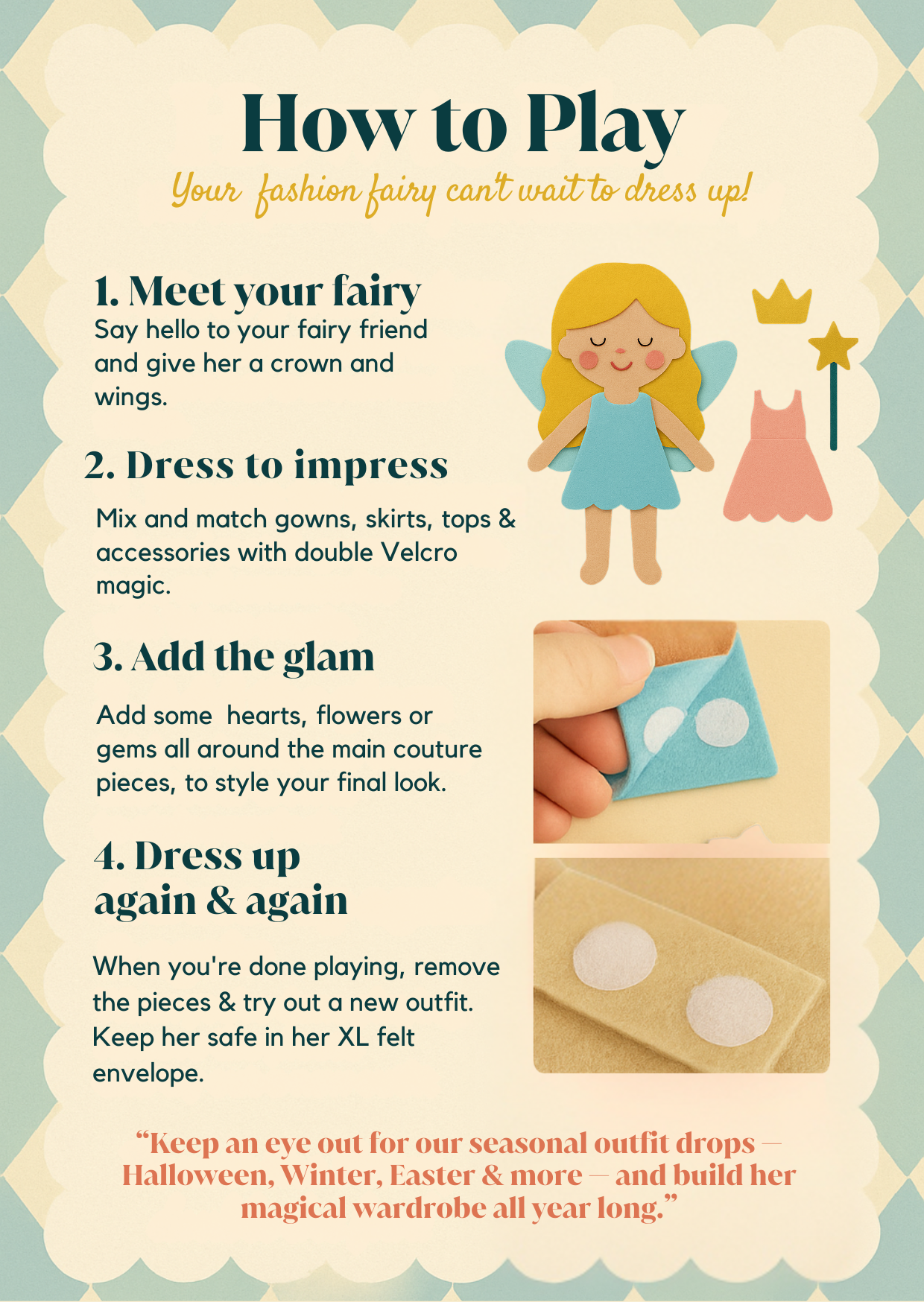 Fairy Couture Dress Up Doll with Fashion Accessories