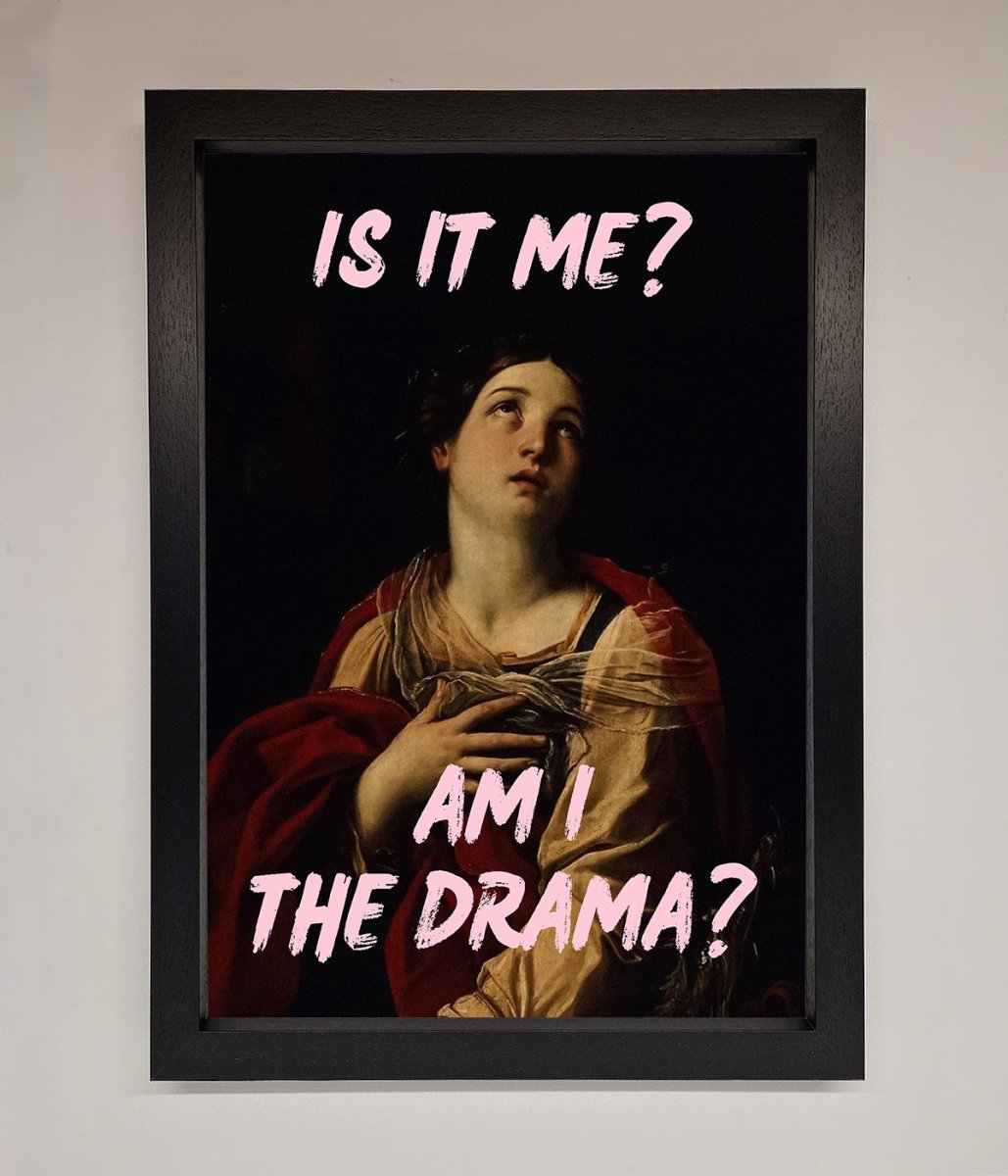 Is It Me Am I The Drama Framed Print