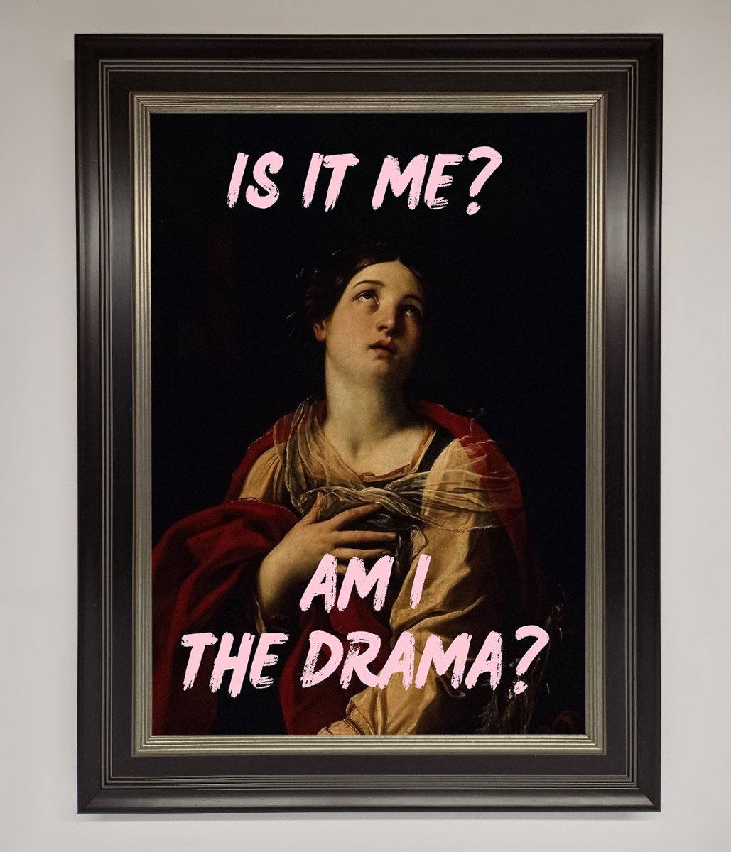 Is It Me Am I The Drama Framed Print