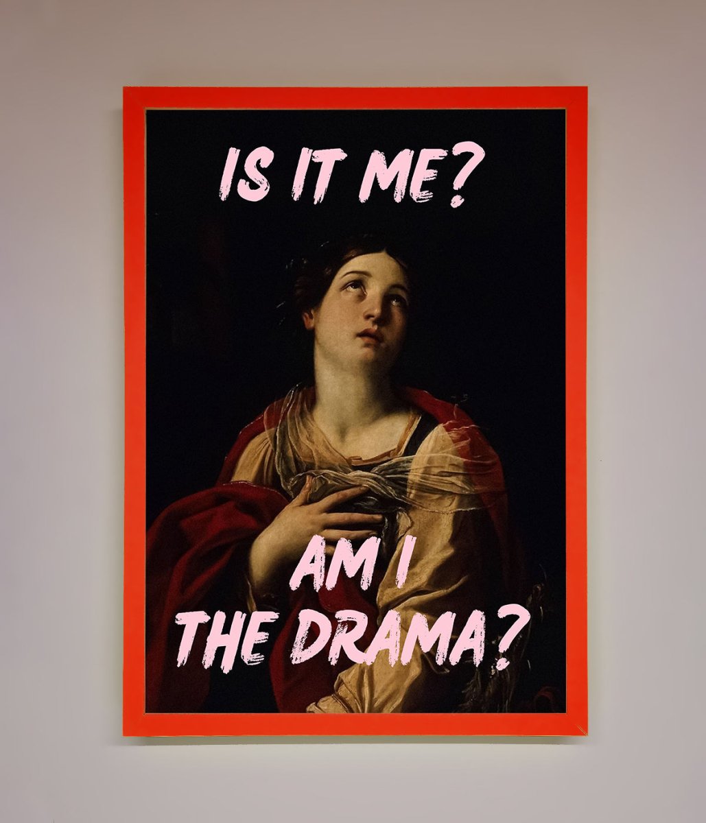 Is It Me Am I The Drama Framed Print