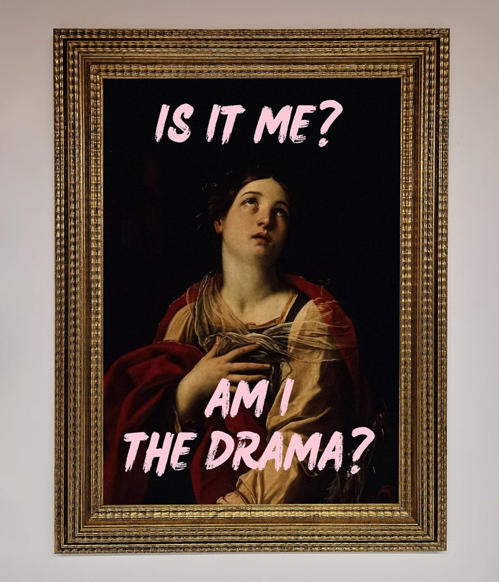 Is It Me Am I The Drama Framed Print