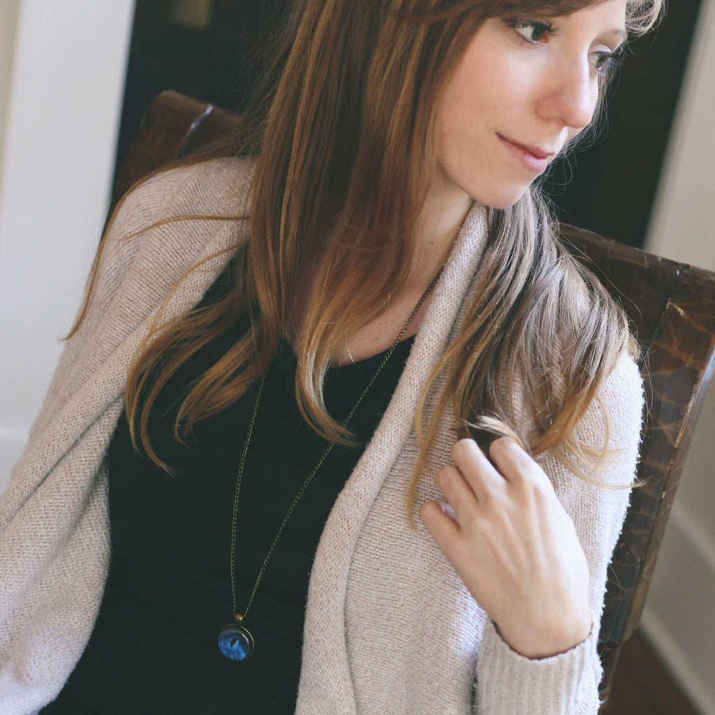 Interchangeable Solar System Necklace with 8 Planets