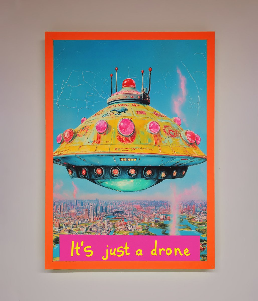 Its Just A Drone Framed Poster
