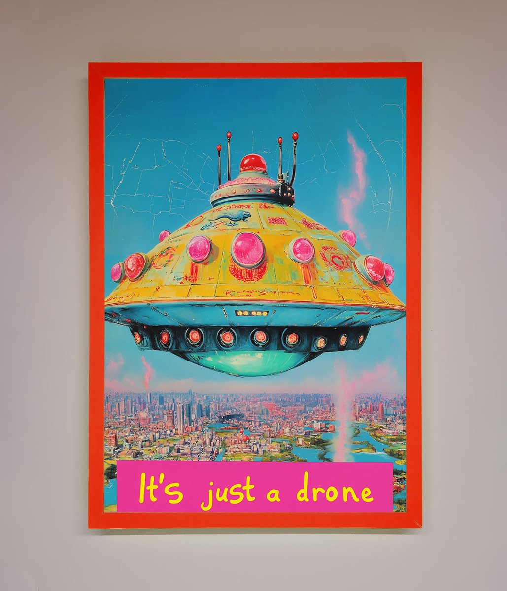Its Just A Drone Framed Poster