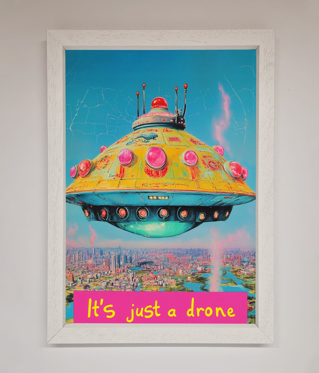 Its Just A Drone Framed Poster