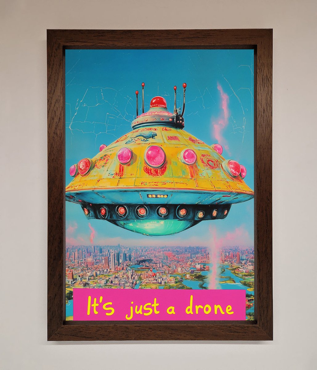 Its Just A Drone Framed Poster