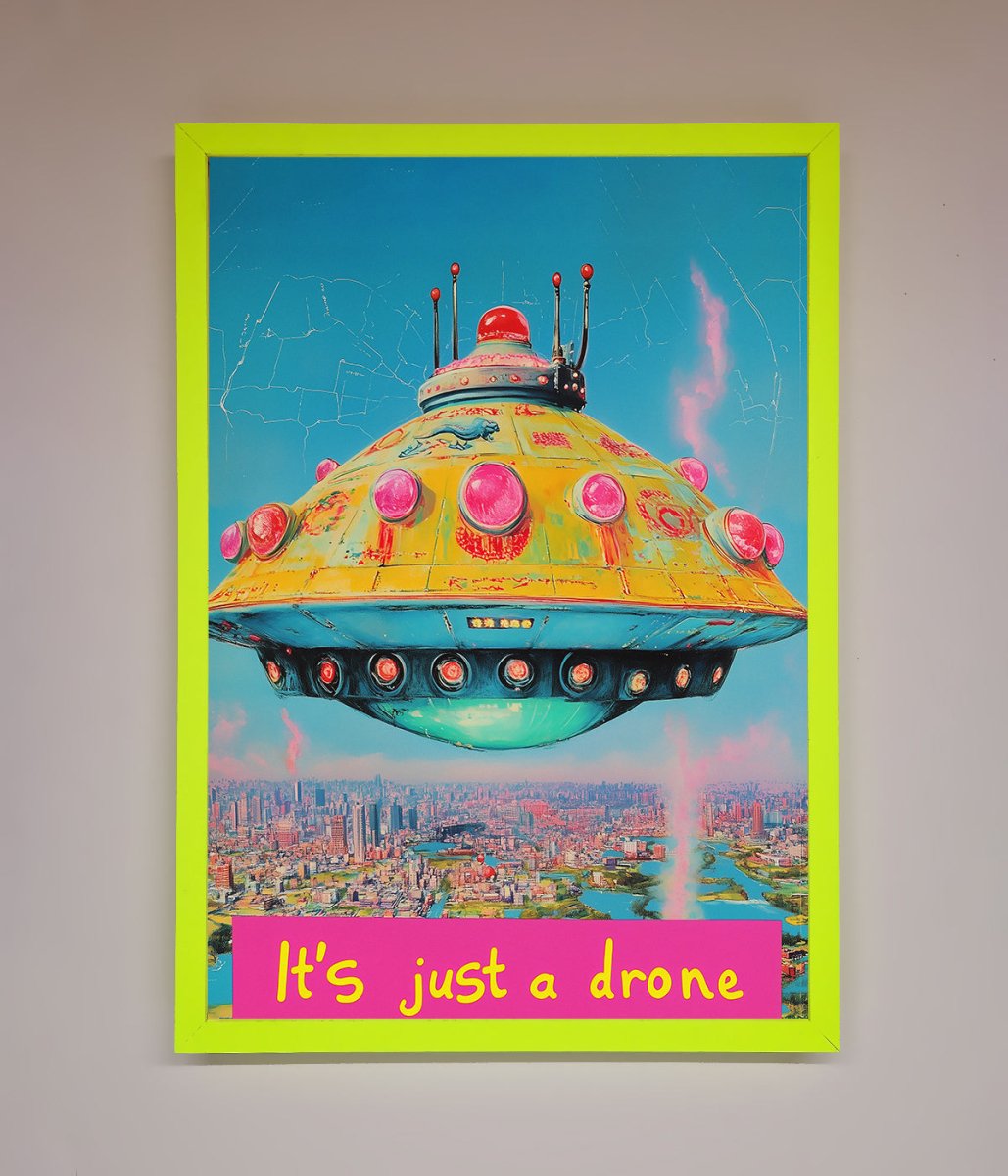 Its Just A Drone Framed Poster