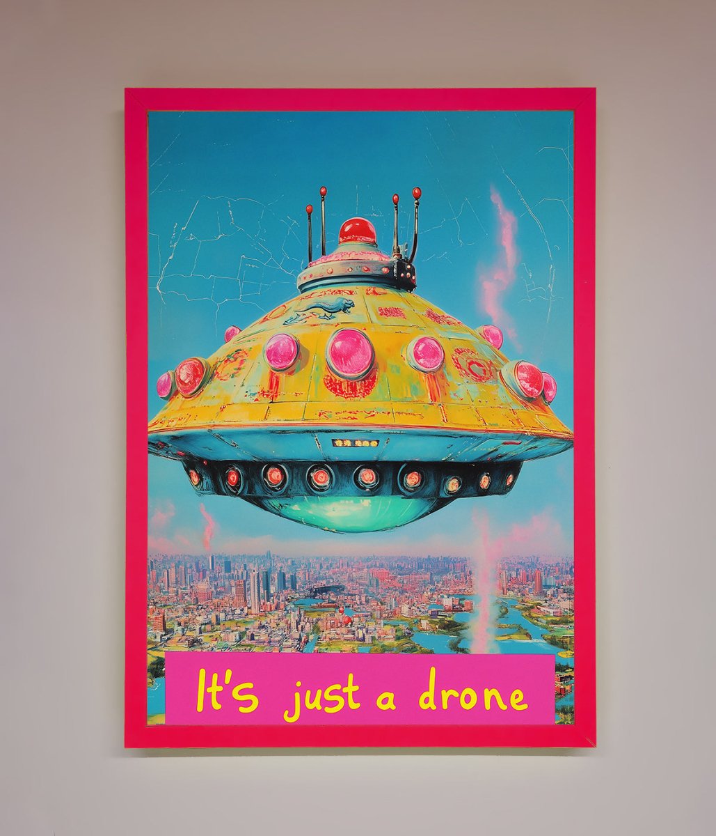 Its Just A Drone Framed Poster