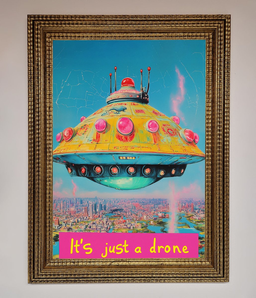 Its Just A Drone Framed Poster
