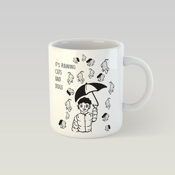 Design Mug - It's raining cats and dogs