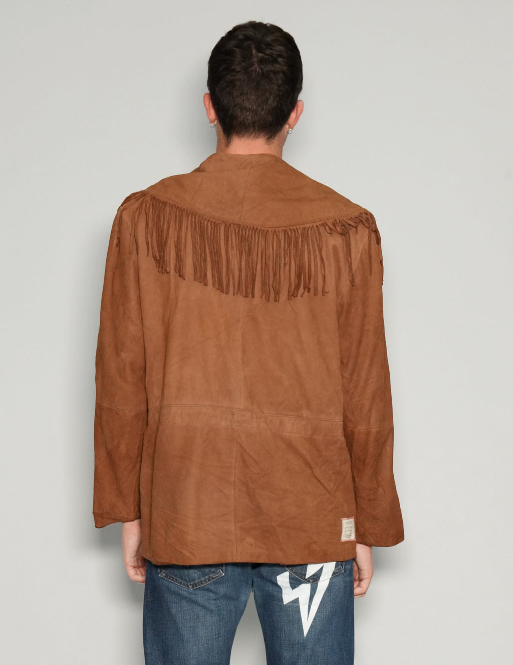 Wide Lapel Tassel Cowboy Jacket