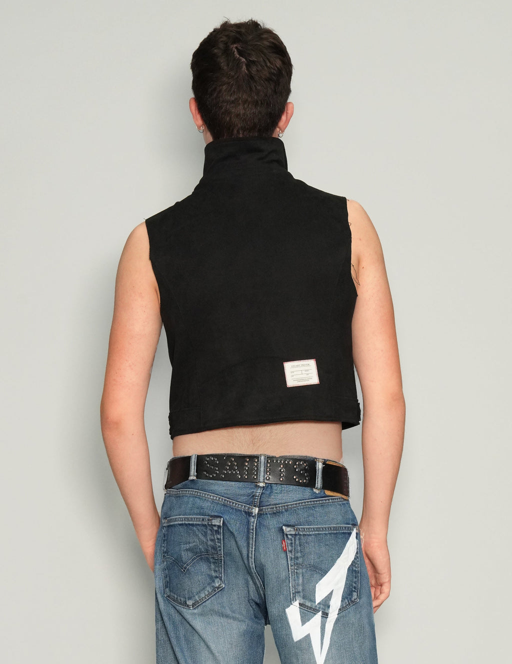 Black Biker Vest