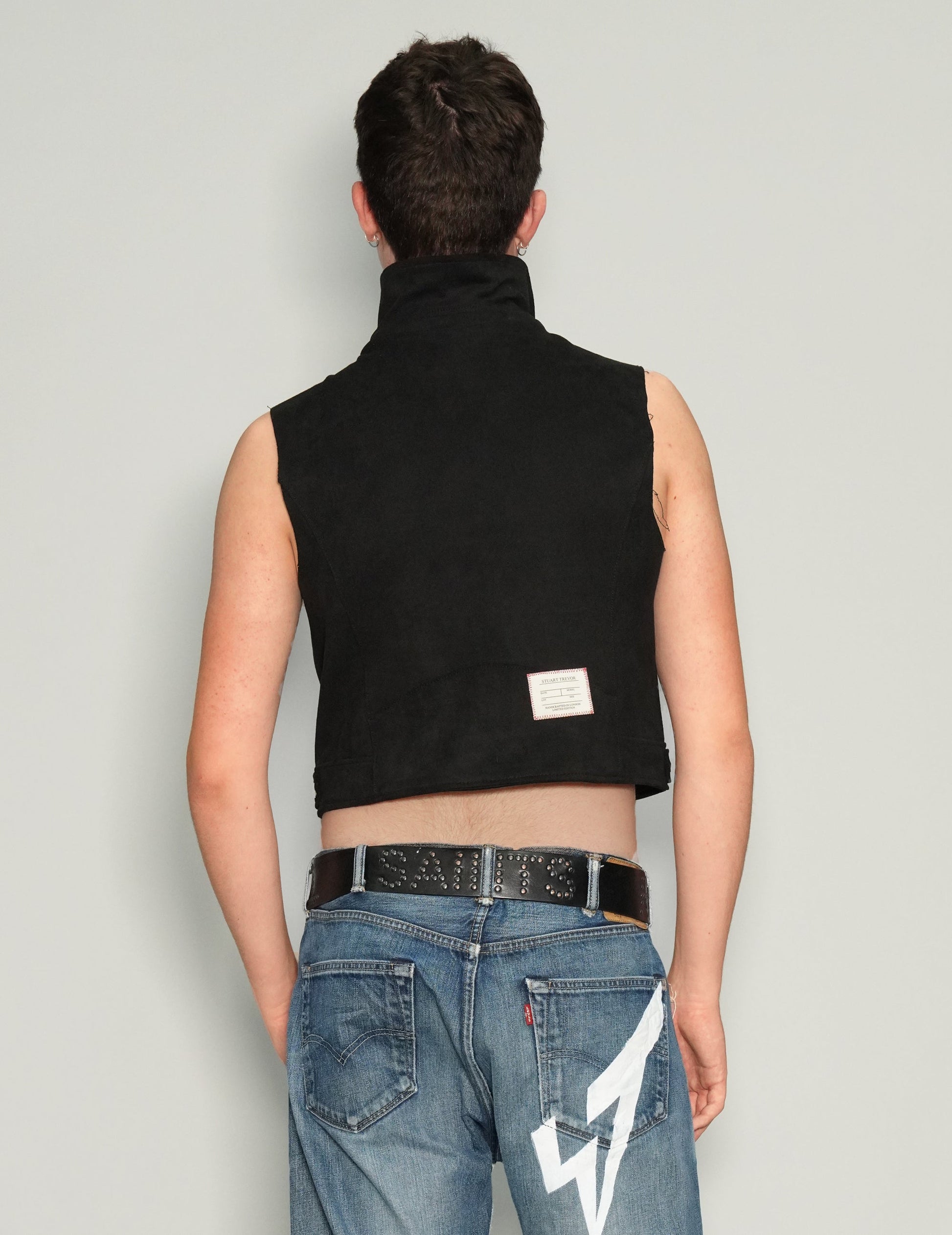 Black Biker Vest