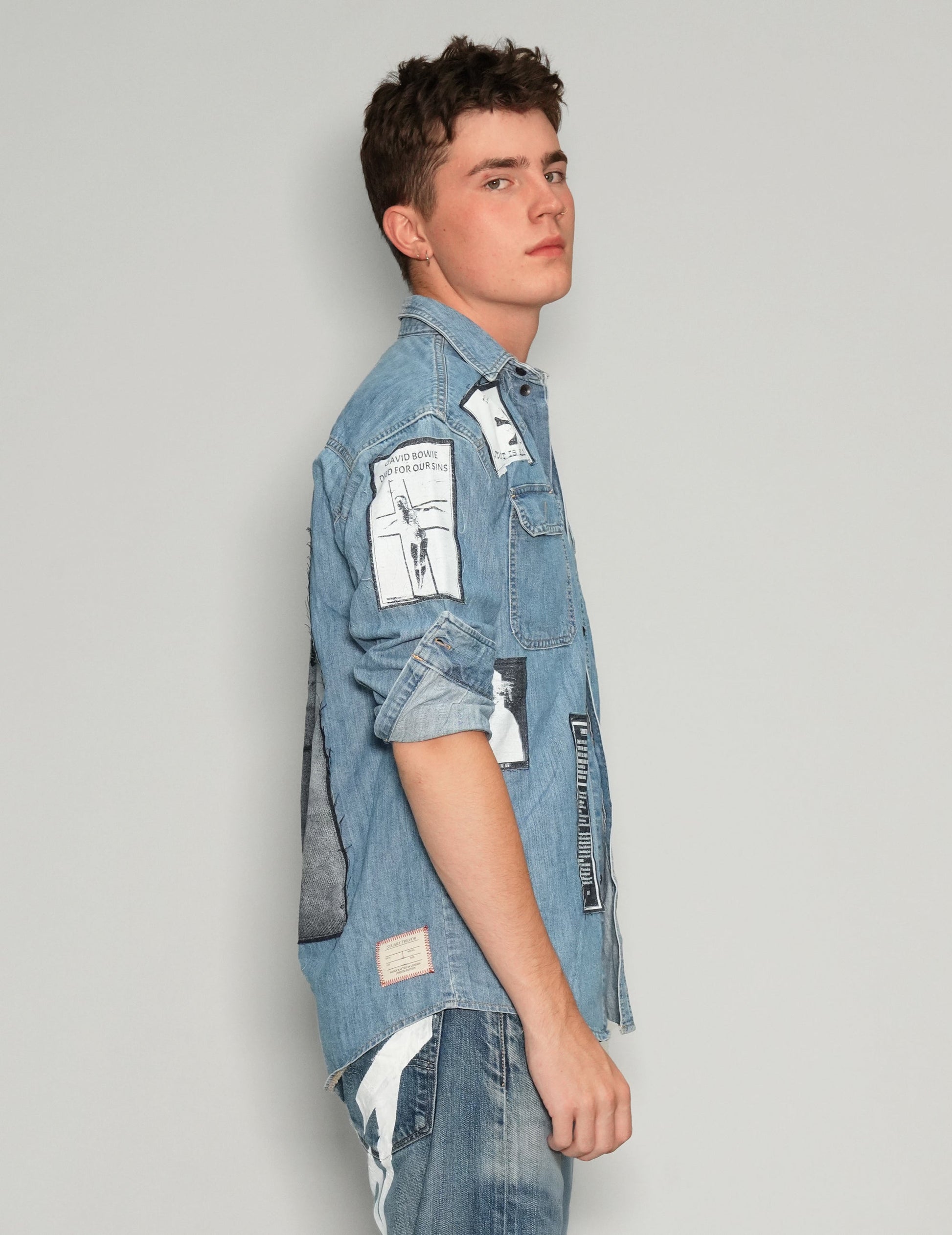 Denim Patched Shirt