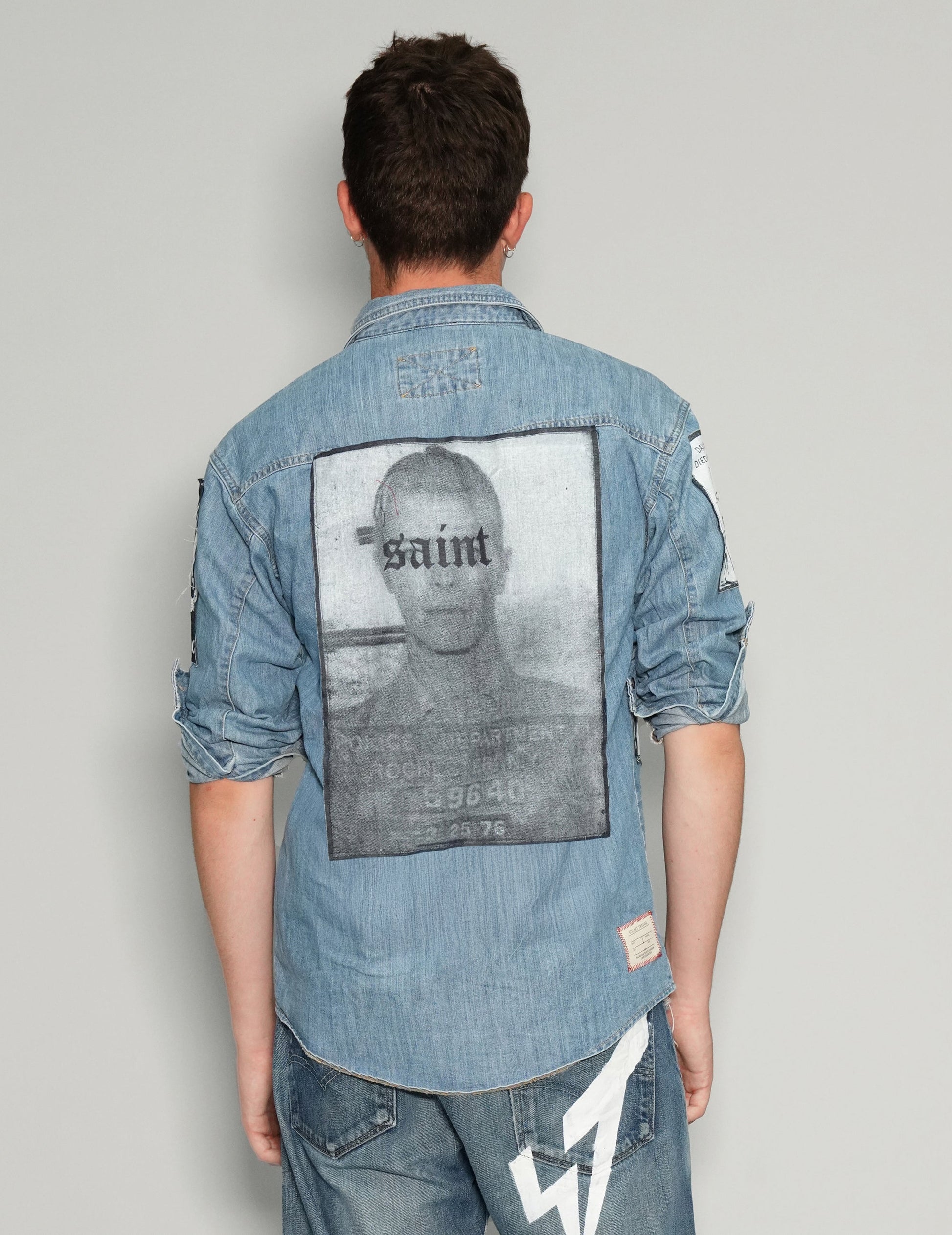 Denim Patched Shirt