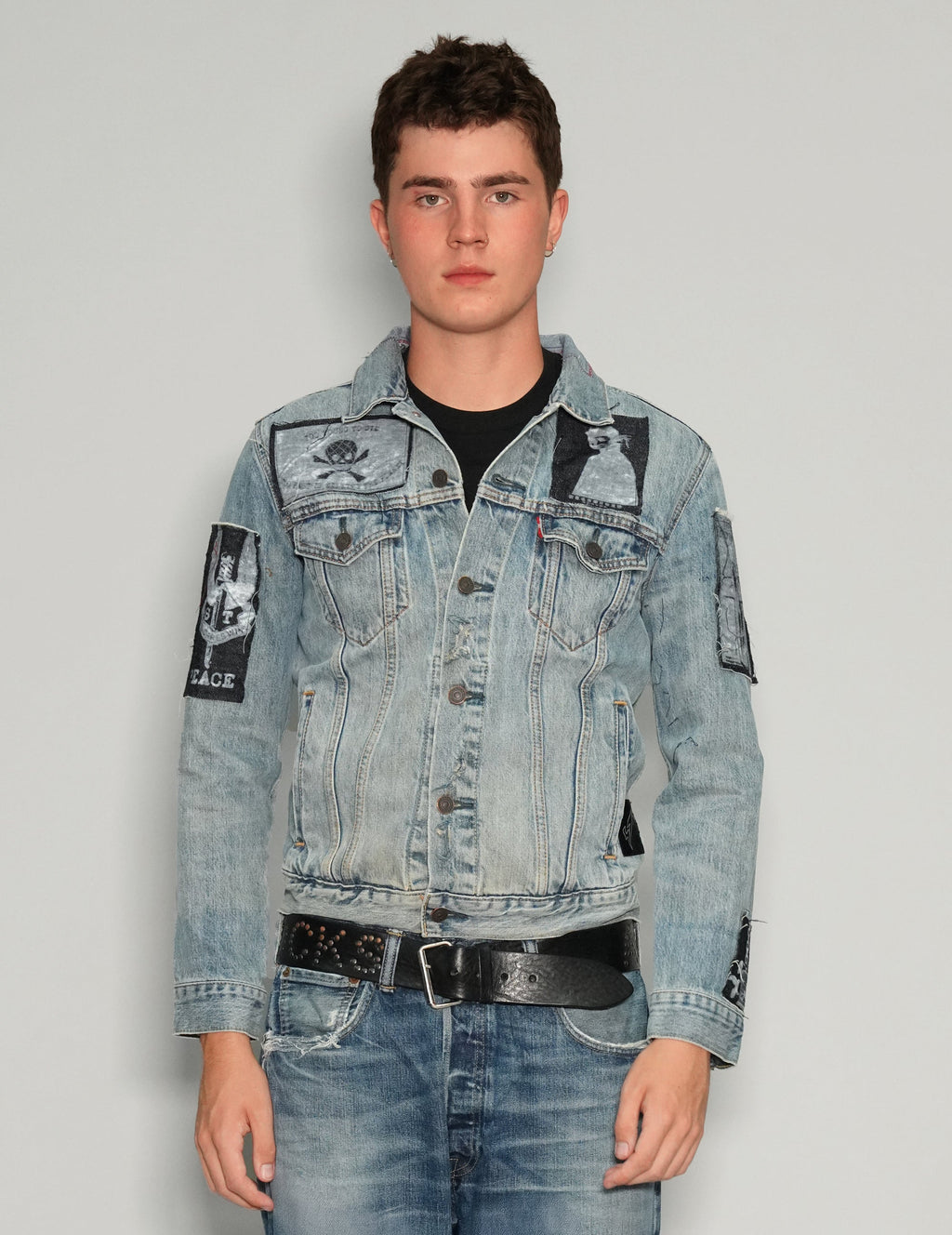 Vintage Patched Denim Jacket