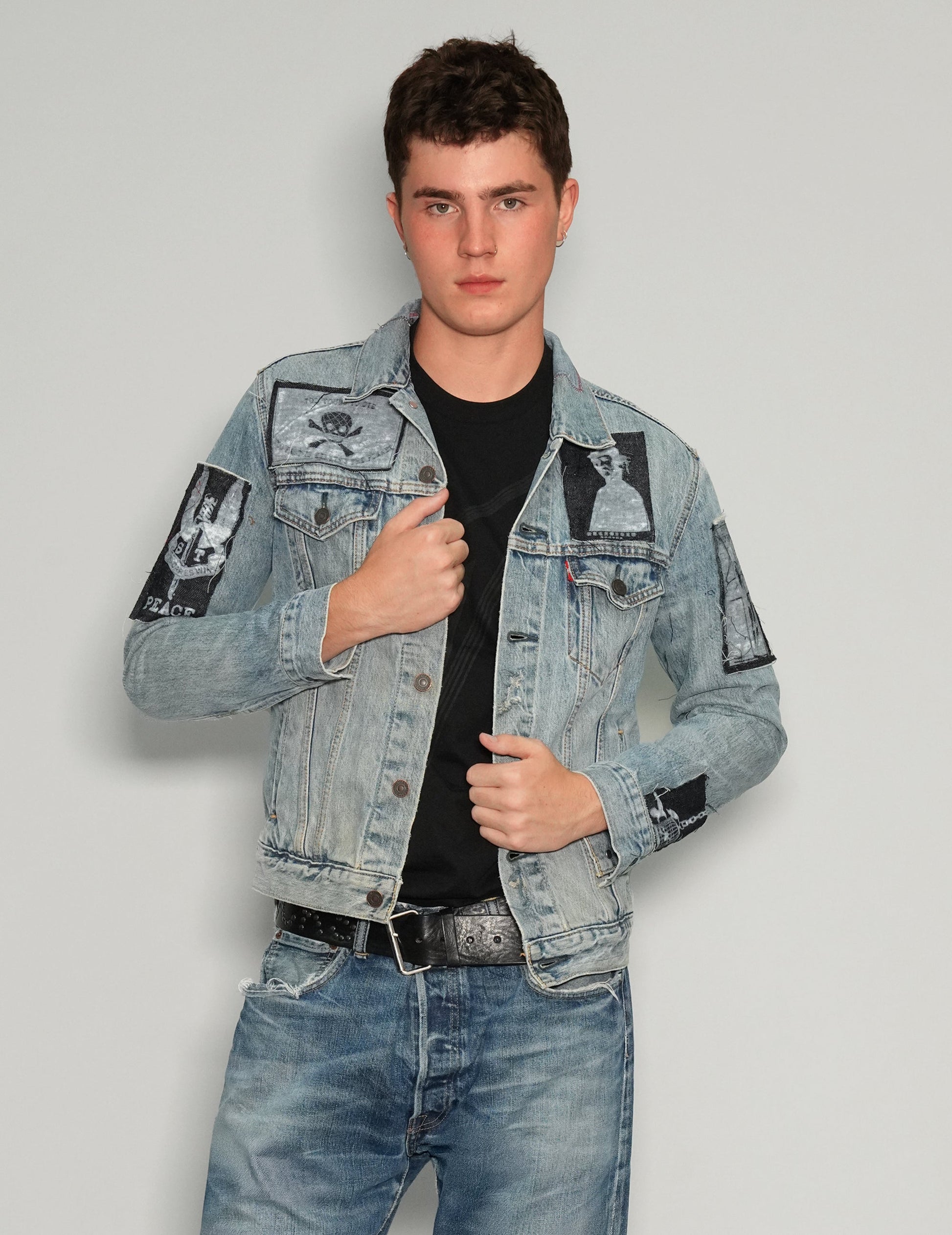 Vintage Patched Denim Jacket