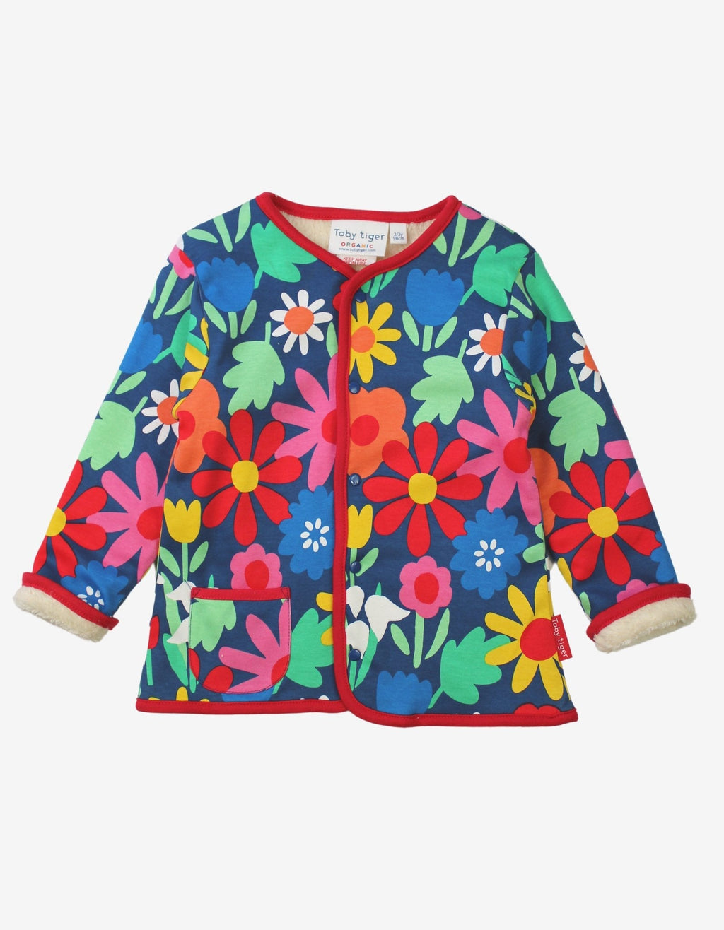 Organic Bold Floral Reversible Jacket for Kids