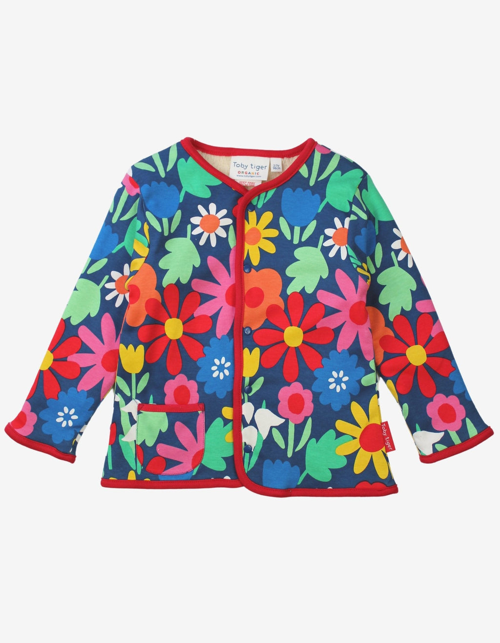 Organic Bold Floral Reversible Jacket for Kids