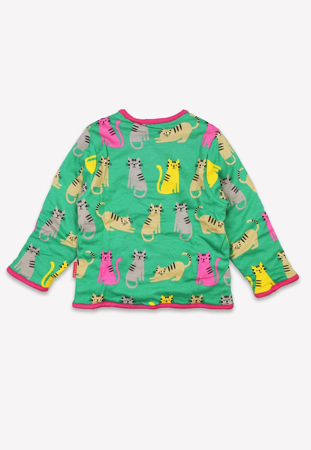 Organic Kitten Print Reversible Jacket for Kids