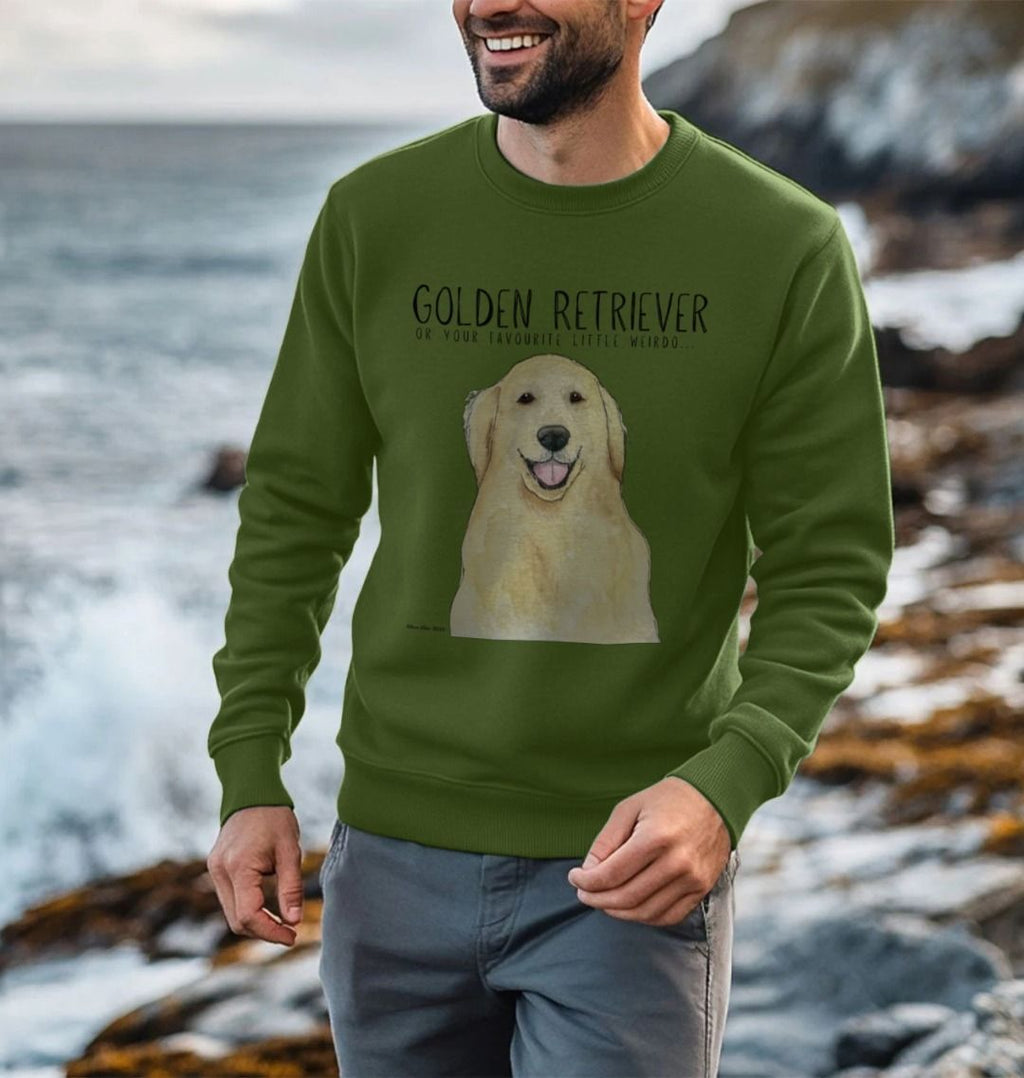 Golden Retriever Vibes: Sustainable Men’s Sweatshirt