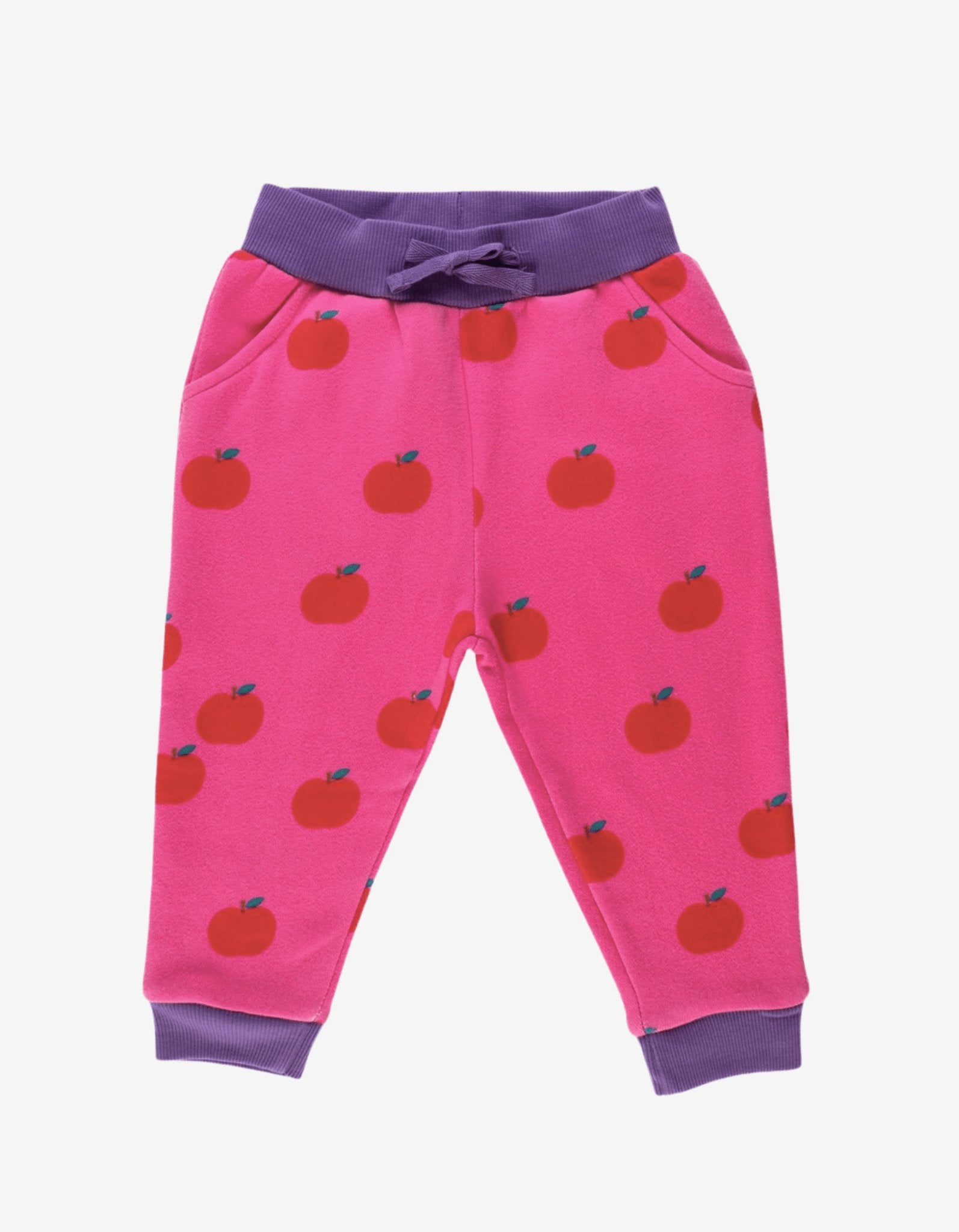 Organic Apple Print Joggers for Kids