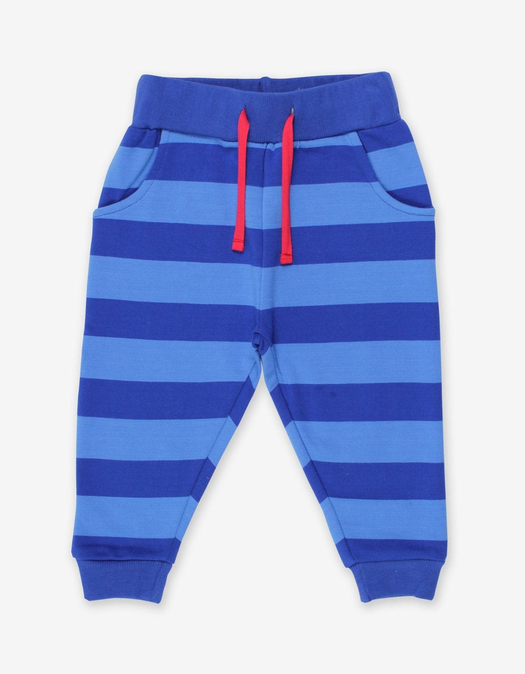 Organic Blue Striped Joggers for Kids