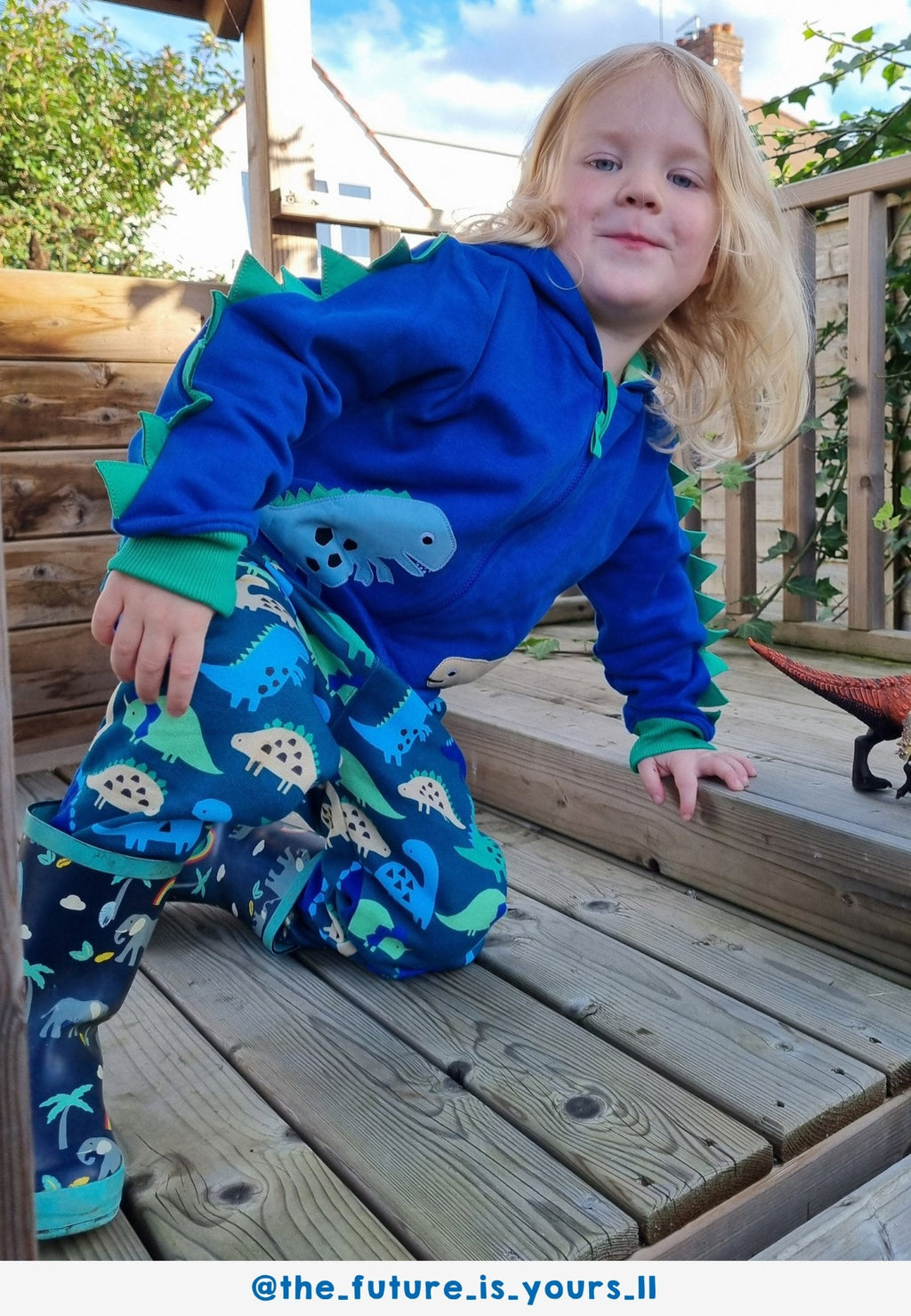 Organic Tonal Dinosaur Print Joggers for Kids