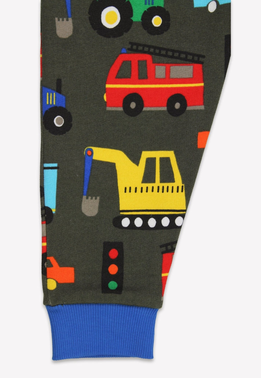 Organic Transport Print Joggers for Kids