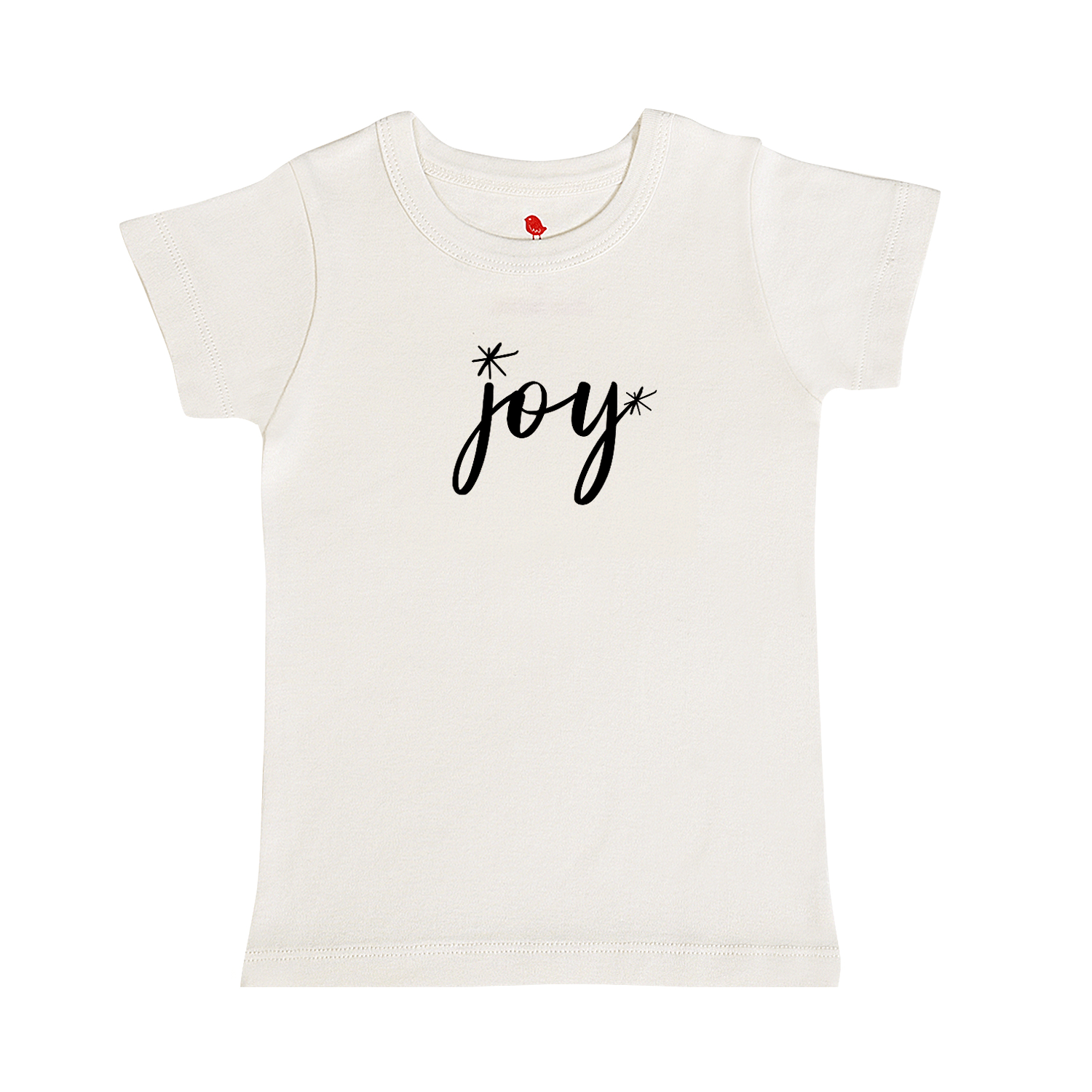 Graphic Tee Joy Black for Toddlers