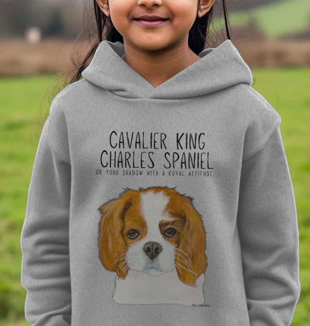 Little Monarchs & Muzzles: Eco Kids Hoodie for Pup-Loving Royalty