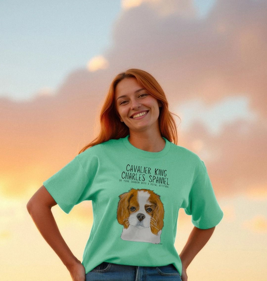 Bow Down, Darling: Sustainable Women’s Tee with Cavalier Queen Vibes