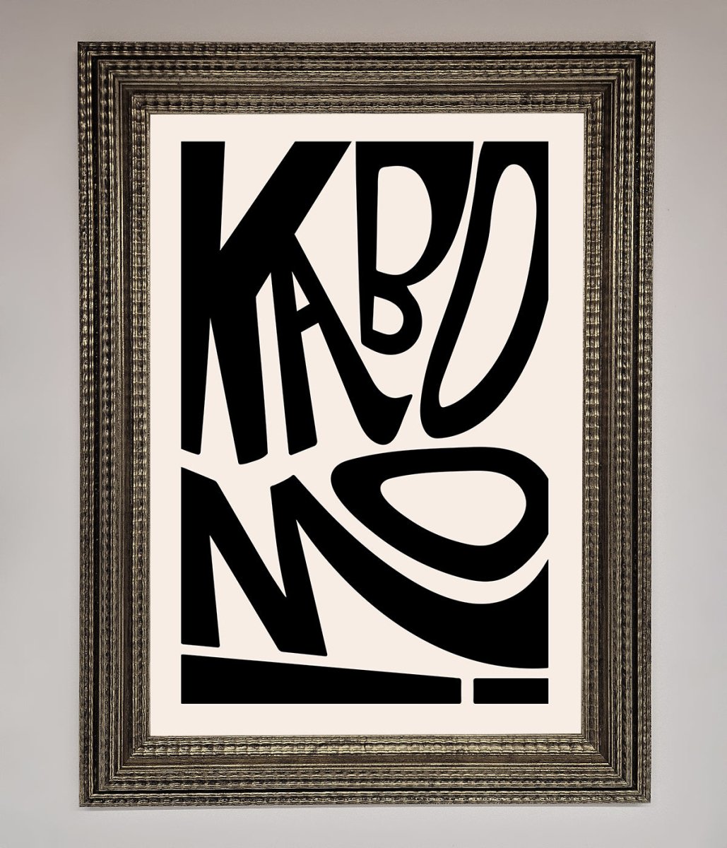 Kaboom Framed Print